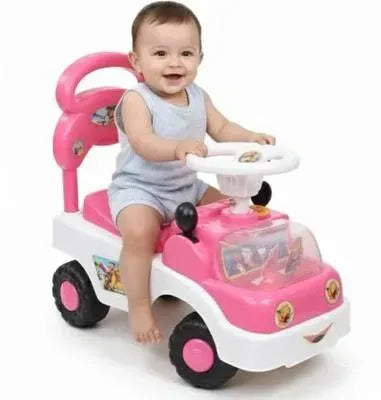 Kids Stroller Riding Car Yellow Black Plastic