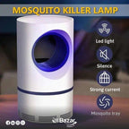USB Rechargeable Mosquito Killer Lamp White 22x13cm ABS