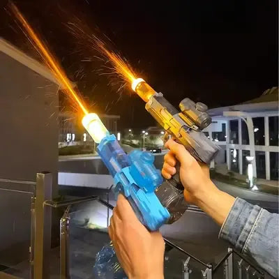 Kids Bubble Gun with LED Light & 100ML Solution