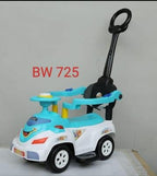 Kids Stroller Riding Car Yellow Black Plastic