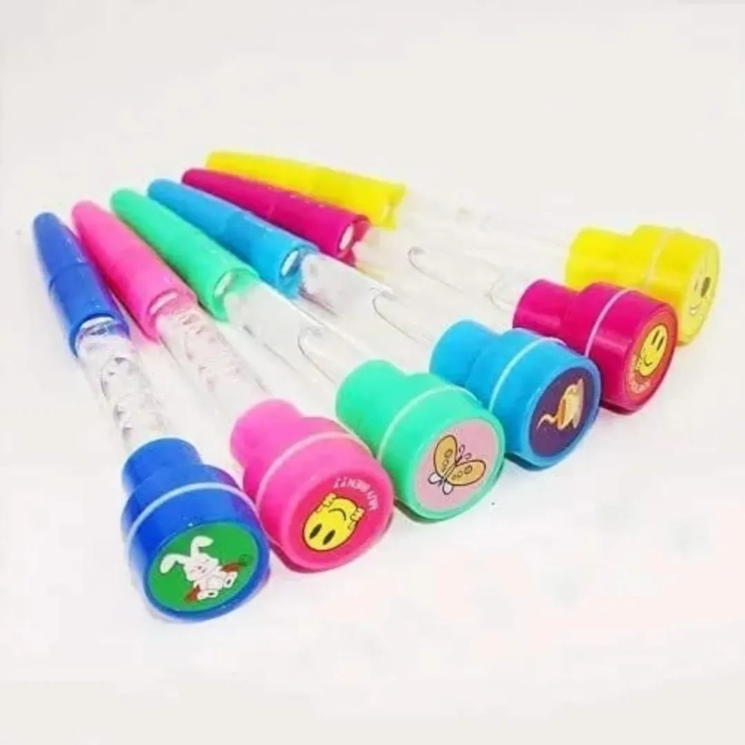 4-in-1 Bubble Stamp Ball Pen with Light & Ballpoint