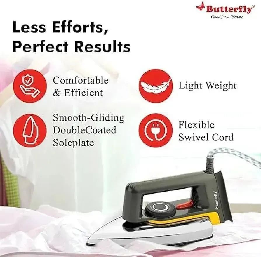 Premium Dry Iron with Overheat Protection for Pakistani Homes