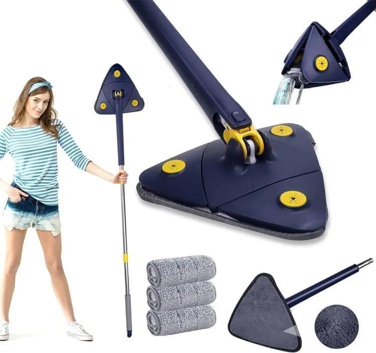 Blue Triangle Mop with Water Spray & Replaceable Pads Loved