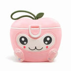 Yellow Apple Shape Milk Container with Cute Face