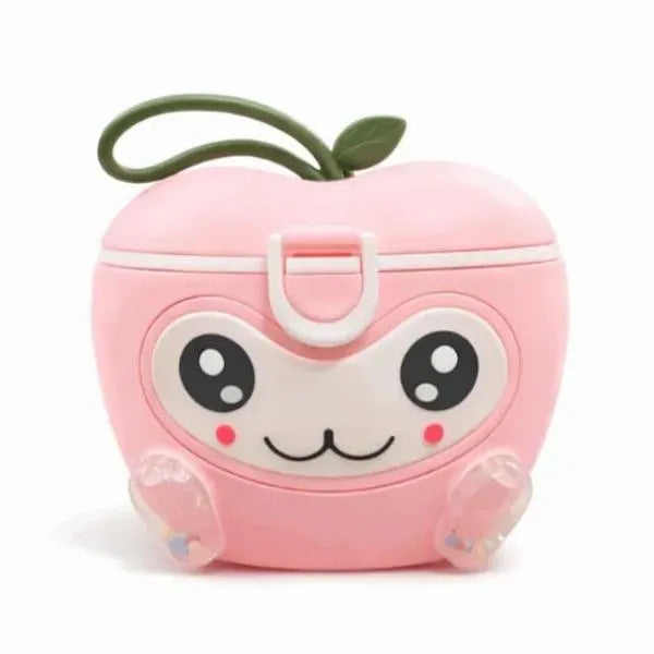 Yellow Apple Shape Milk Container with Cute Face