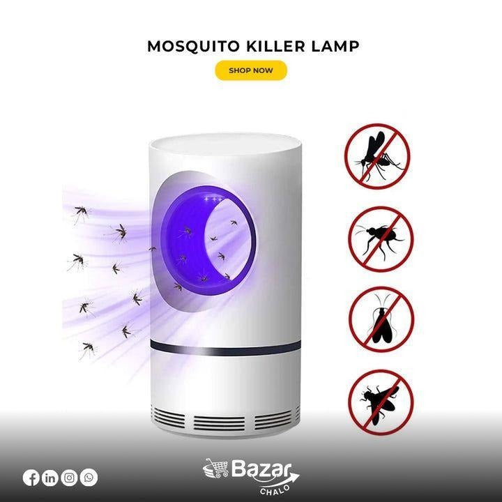 USB Rechargeable Mosquito Killer Lamp White 22x13cm ABS