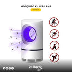 USB Rechargeable Mosquito Killer Lamp White 22x13cm ABS