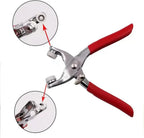 Stainless Steel Snap Button Machine Red Handles