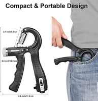 Adjustable Hand Gripper 10kg-40kg ABS Orange Black