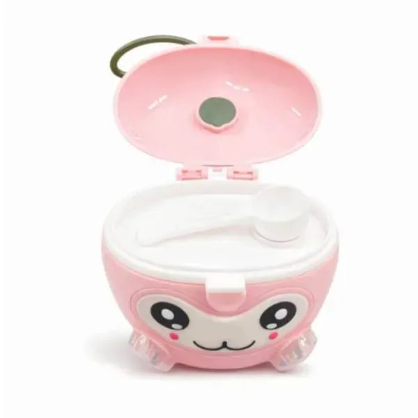 Yellow Apple Shape Milk Container with Cute Face
