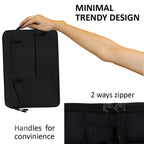 Black Oxford Laptop Sleeve 15" for Students & Professionals