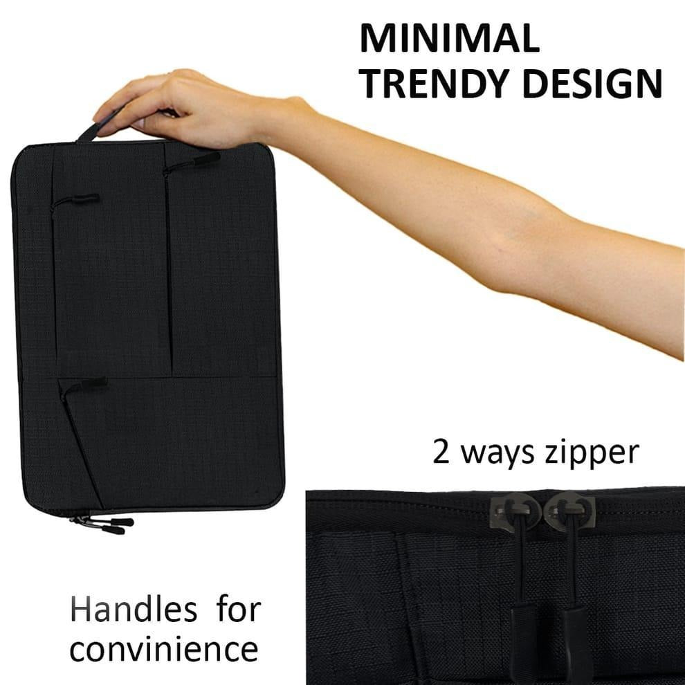 Black Oxford Laptop Sleeve 15" for Students & Professionals