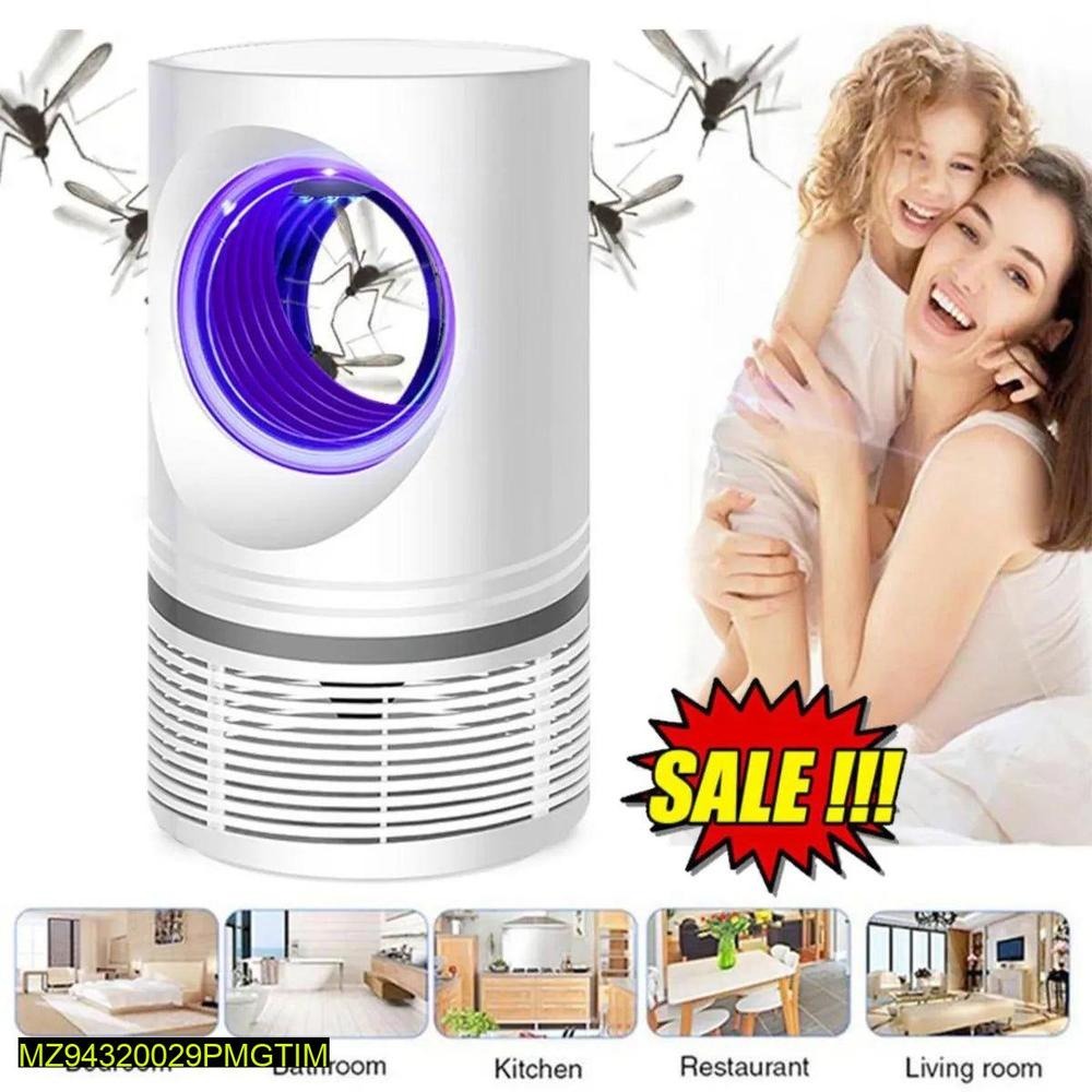 USB Rechargeable Mosquito Killer Lamp White 22x13cm ABS