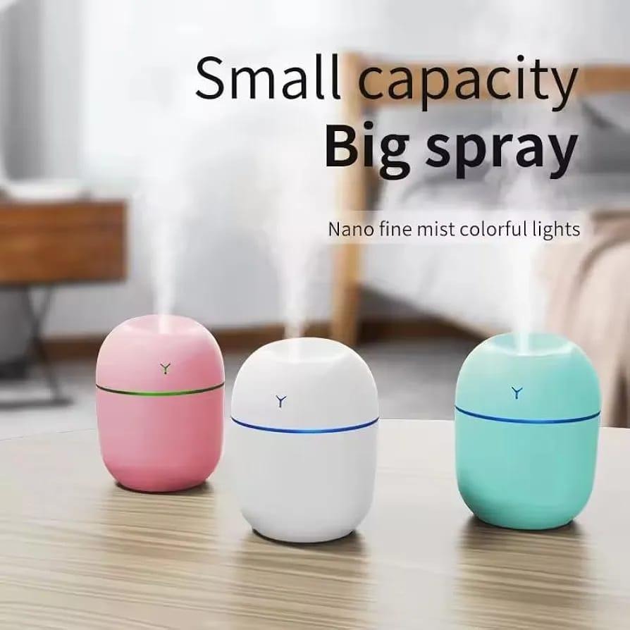 White Air Humidifier with Ambient Light, Durable ABS Plastic, Quiet Operation, Compact Design, New Arrival, Best Price in Pakistan
