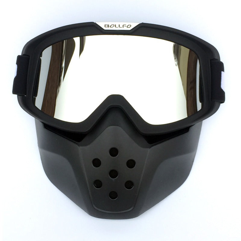 BOLLFO Retro Mask Goggles for Motorcycle Racing Outdoor Riding