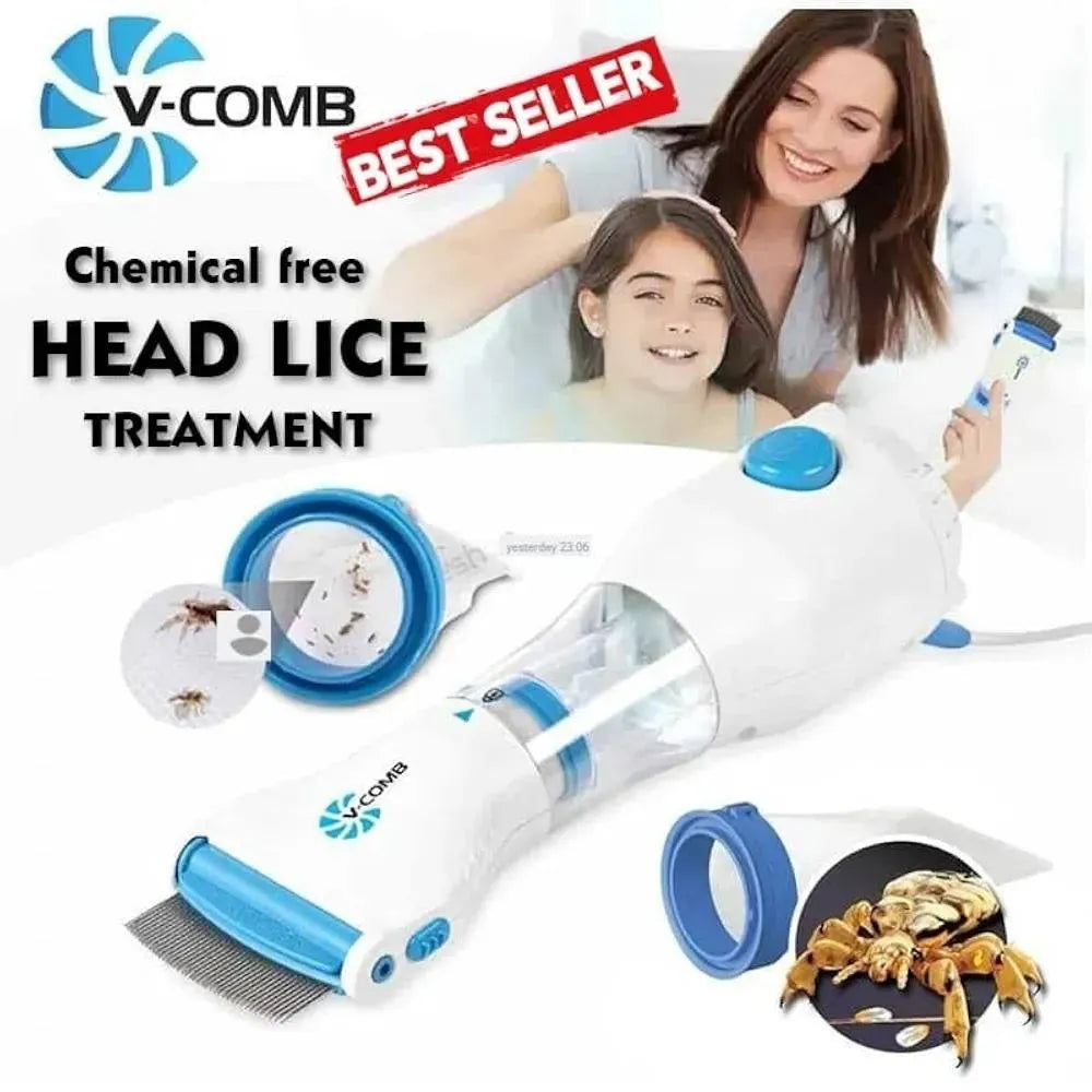 Anti-Lice Electric Comb with Vacuum & Filter