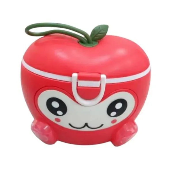 Yellow Apple Shape Milk Container with Cute Face