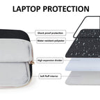 Black Oxford Laptop Sleeve 15" for Students & Professionals