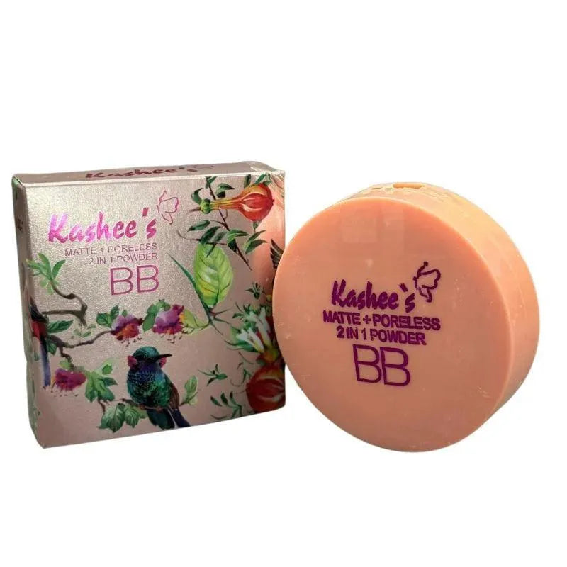 Kashees 2 in 1 Matte Poreless Face Powder Natural Shade