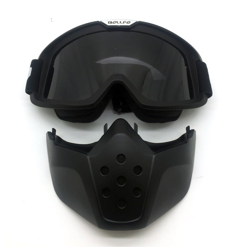 BOLLFO Retro Mask Goggles for Motorcycle Racing Outdoor Riding