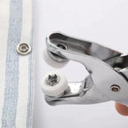 Stainless Steel Snap Button Machine Red Handles
