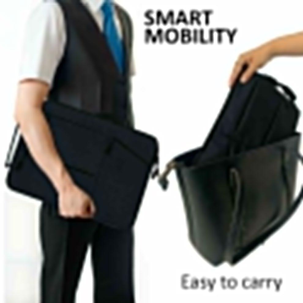 Black Oxford Laptop Sleeve 15" for Students & Professionals