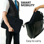 Black Oxford Laptop Sleeve 15" for Students & Professionals
