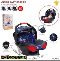 Baby Carry Cot Blue Red Sun Canopy 3-Way Buckle