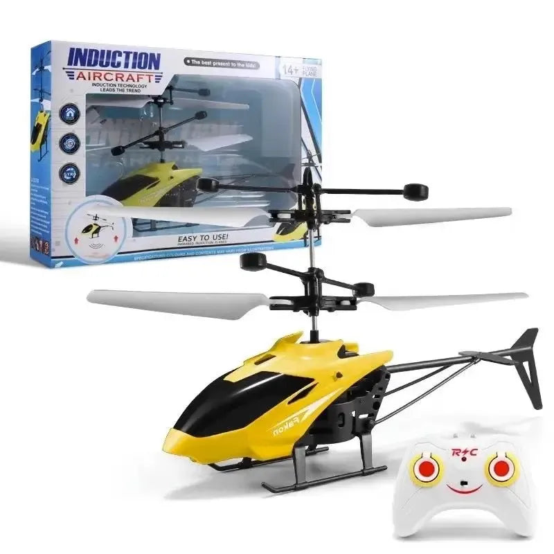 Cross-Border New Model Mini Helicopter Drone Remote Control Aircraft Crash-Resistant Sensor Flight Device Model Airplane Children's Toy Gift