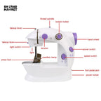MINI SEWING MACHINE WITH 2 LEVELS SPEEDS
